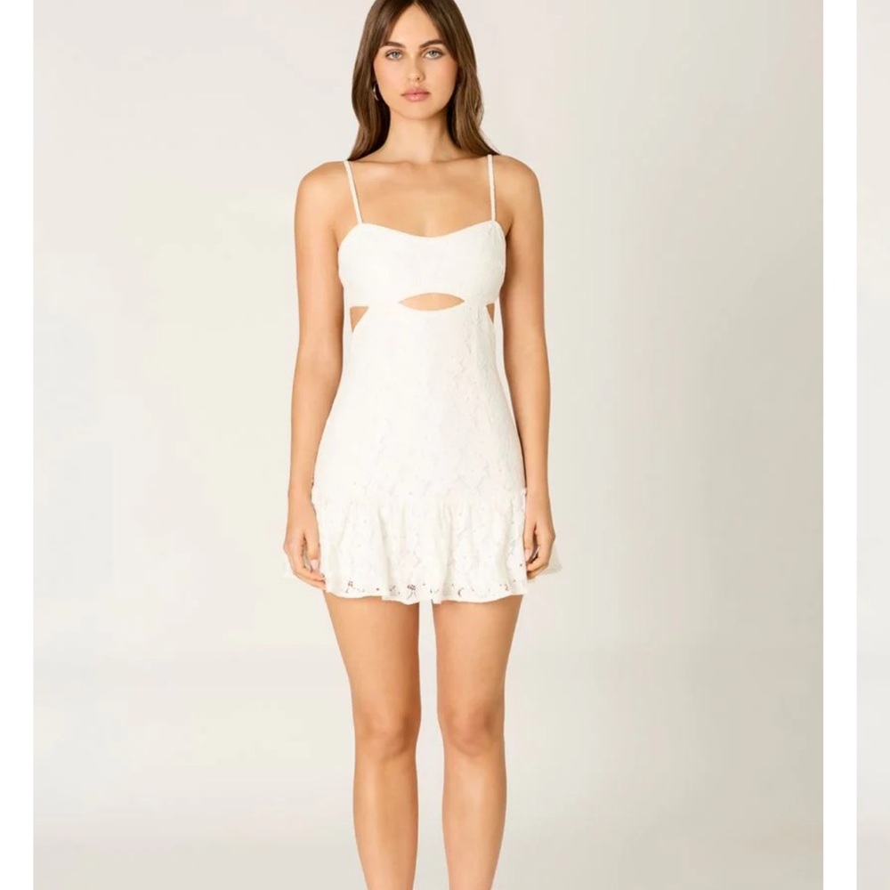 NWT * Cotton Candy White Mini Dress - Size Small